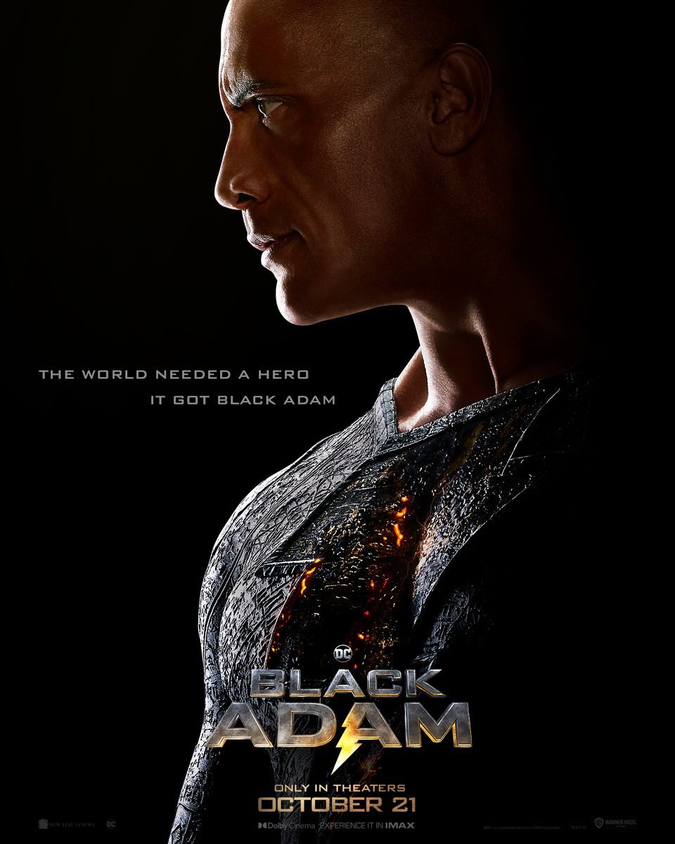 دواین جانسون در نقش بلک ادم در پوستر رسمی فیلم Black Adam