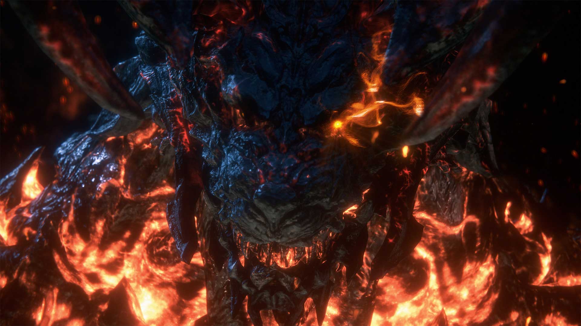 موجود آتشین در تصویر رسمی از بازی فاینال فانتزی ۱۶ شرکت ژاپنی اسکوئر انیکس