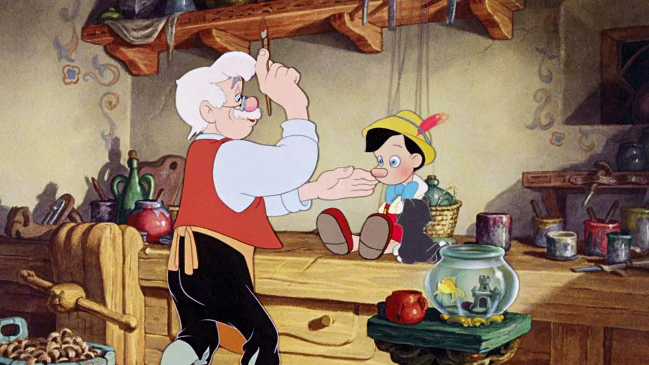 پینوکیو و پدر ژپتو در انیمیشن پینوکیو