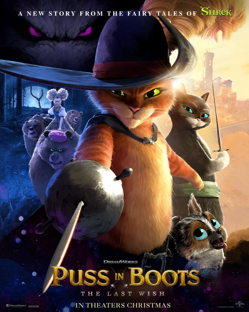 پوستر جدید انیمیشن Puss in Boots: The Last Wish