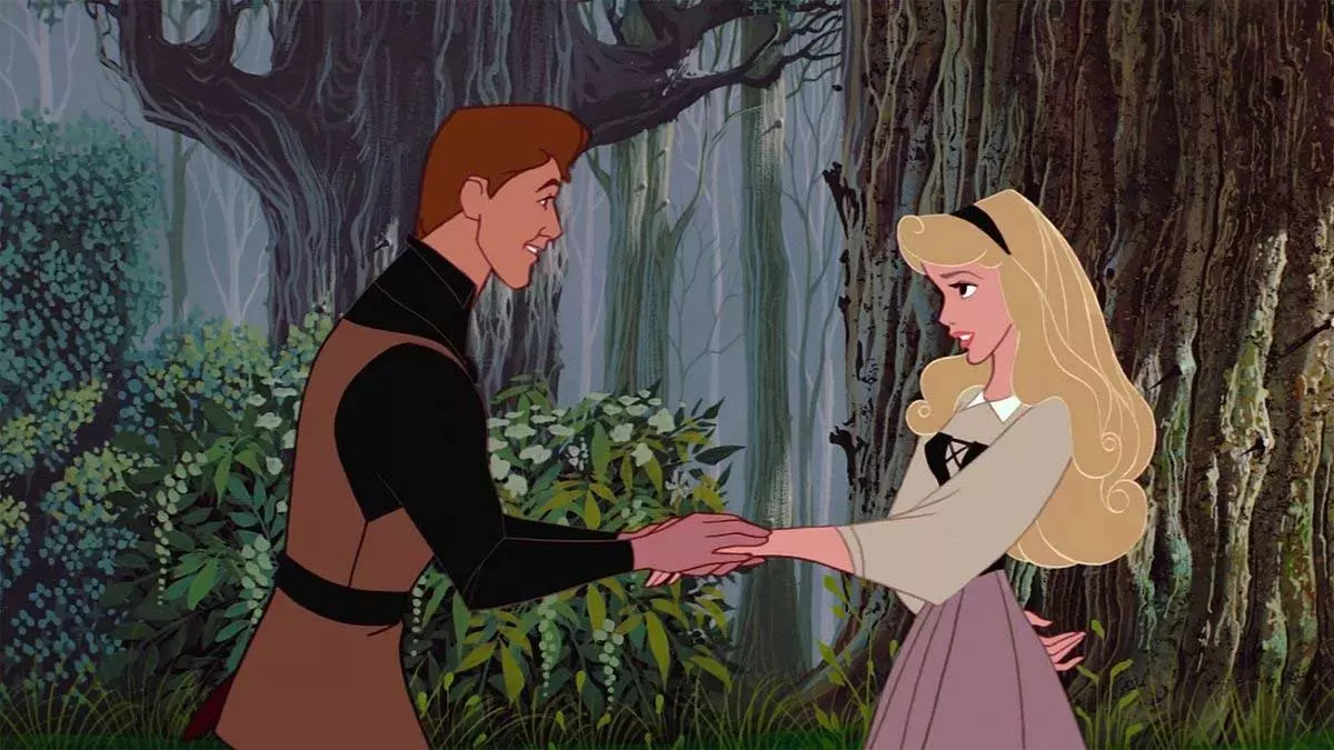 اورورا و پرنس فیلیپ در انیمیشن زیبای خفته