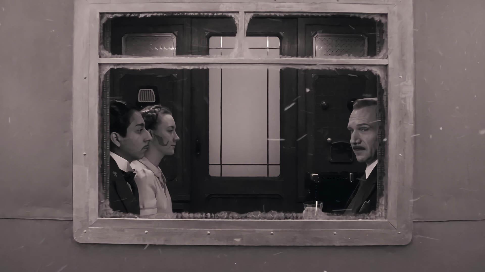 شخصیت‌های اصلی فیلم فیلم the grand budapest hotel در کوپه یک قطار
