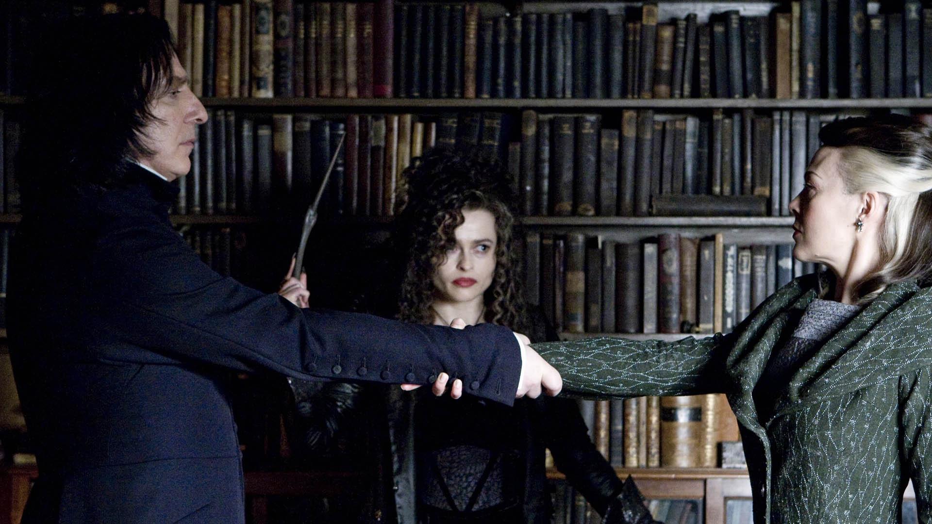 Severus Snape, Bellatrix Lestrange'a yemin ediyor