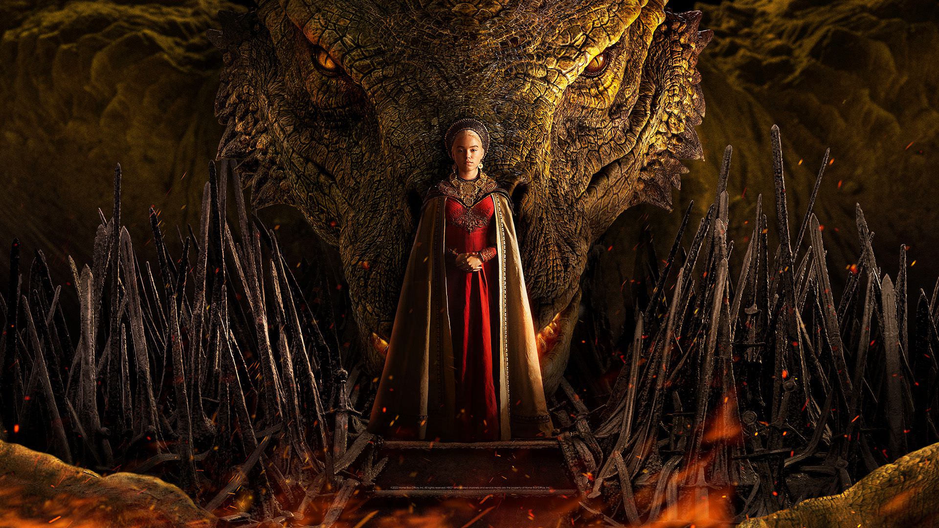 رینریا تارگرین جوان در والپیپر سریال House of the Dragon