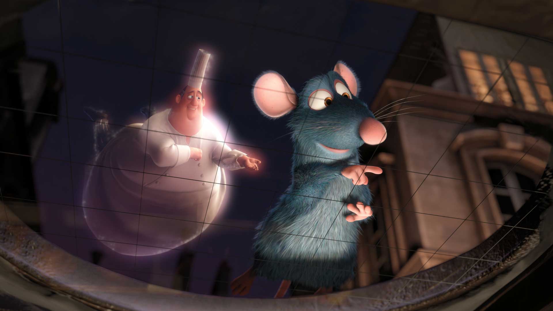 سرآشپز بزرگ و موش بامزه در انیمیشن Ratatouille، اثر استودیو پیکسار