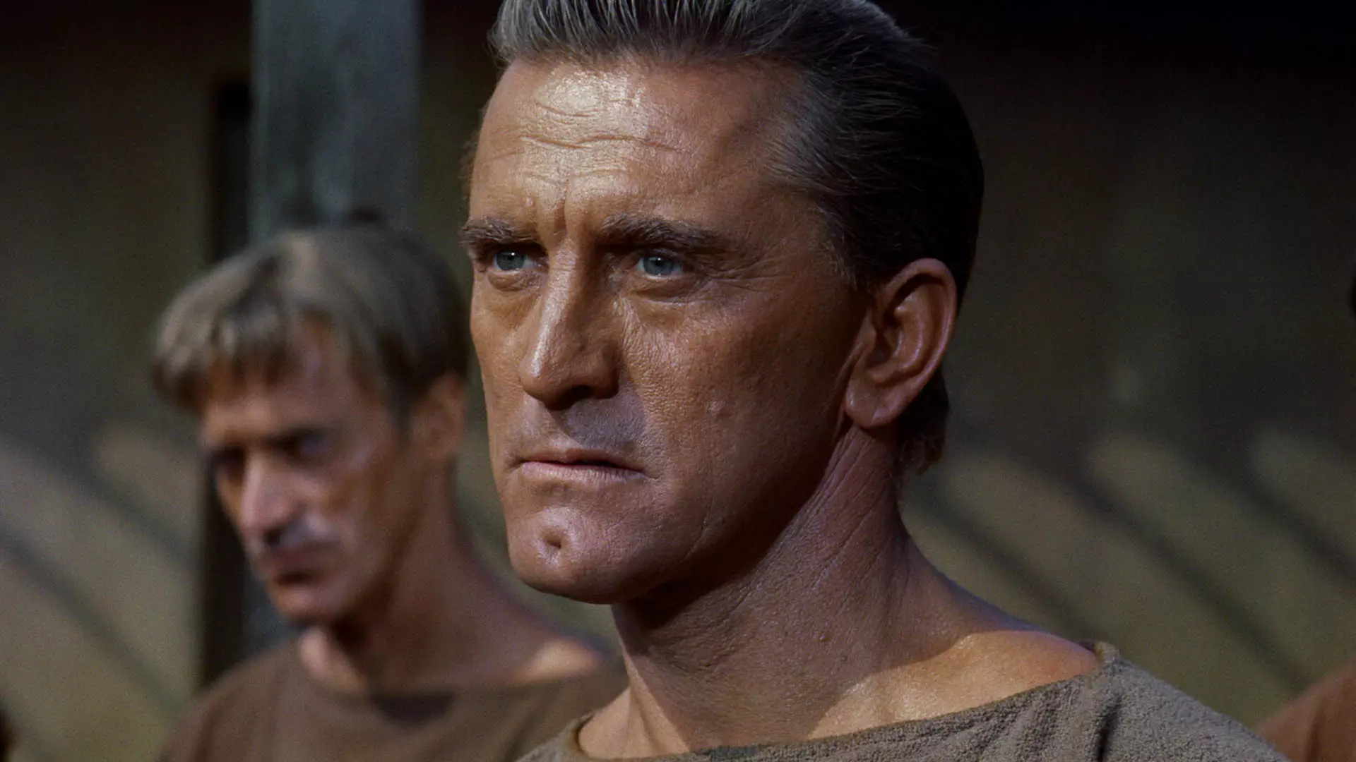 کرک داگلاس در نسخه کلاسیک فیلم Spartacus