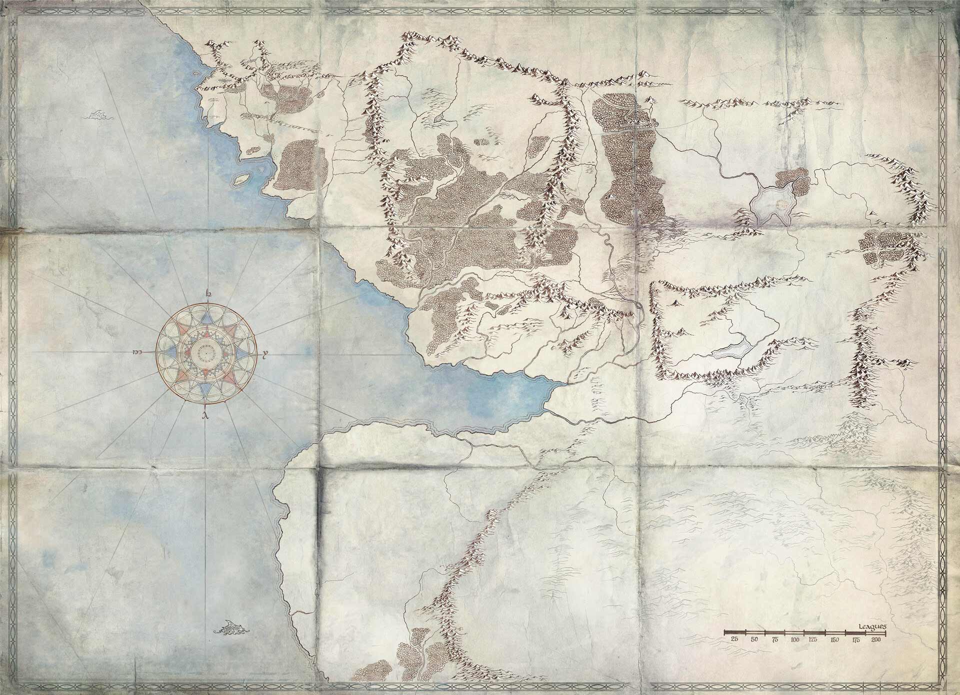 نقشه آردا در دوران اول سرزمین میانه