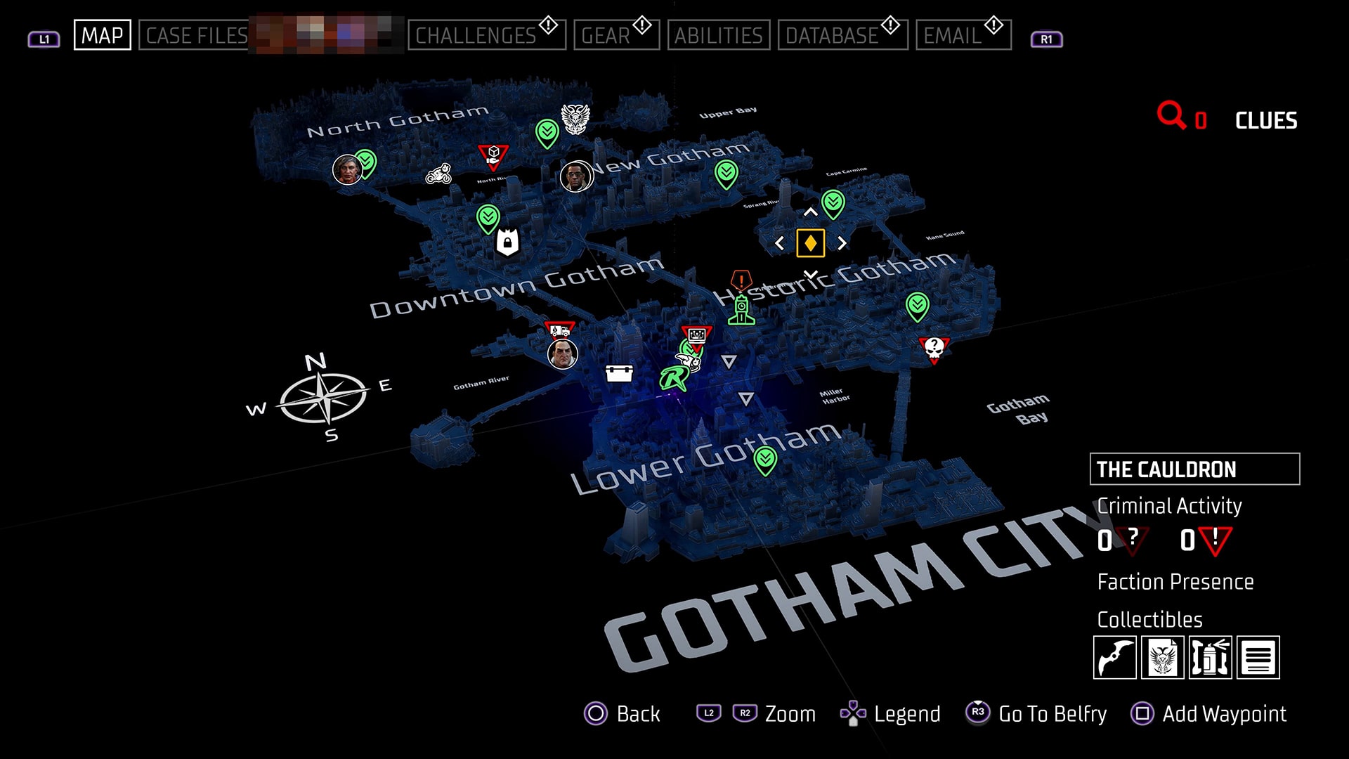 نقشه درونی بازی Gotham Knights 