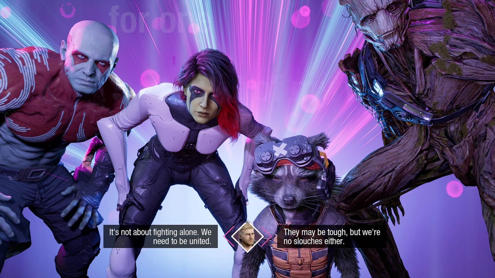 قابلیت Huddle در بازی Guardians of the Galaxy