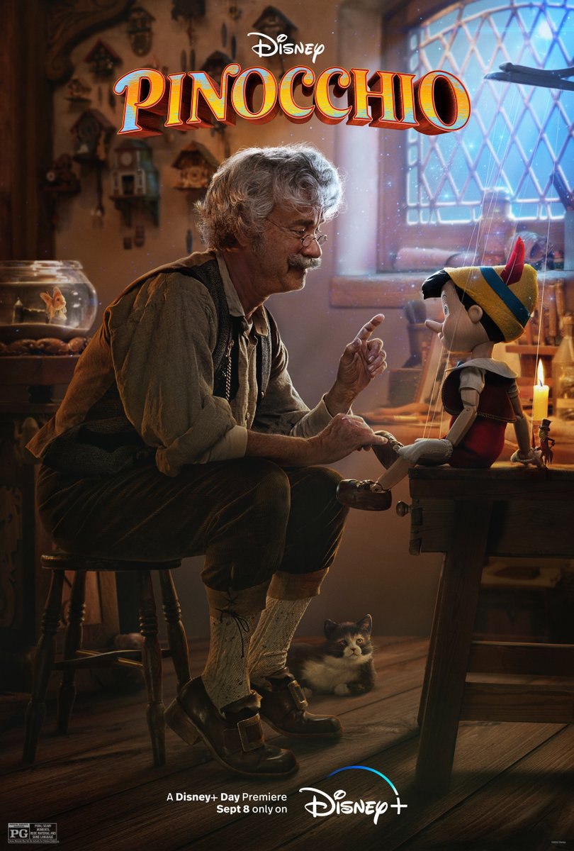 پدر ژپتو با بازی تام هنکس و پینوکیو در پوستر جدید فیلم Pinocchio