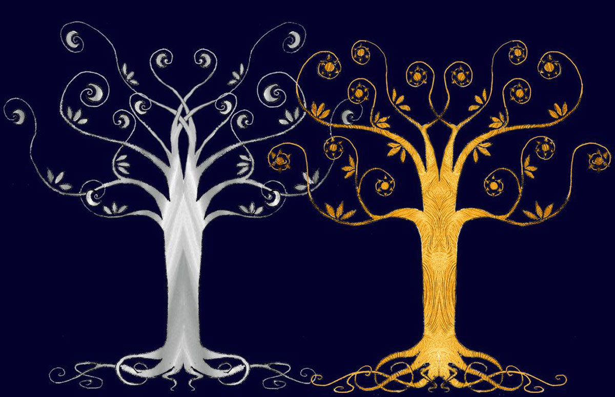درختان طلایی و نقره ای والینور