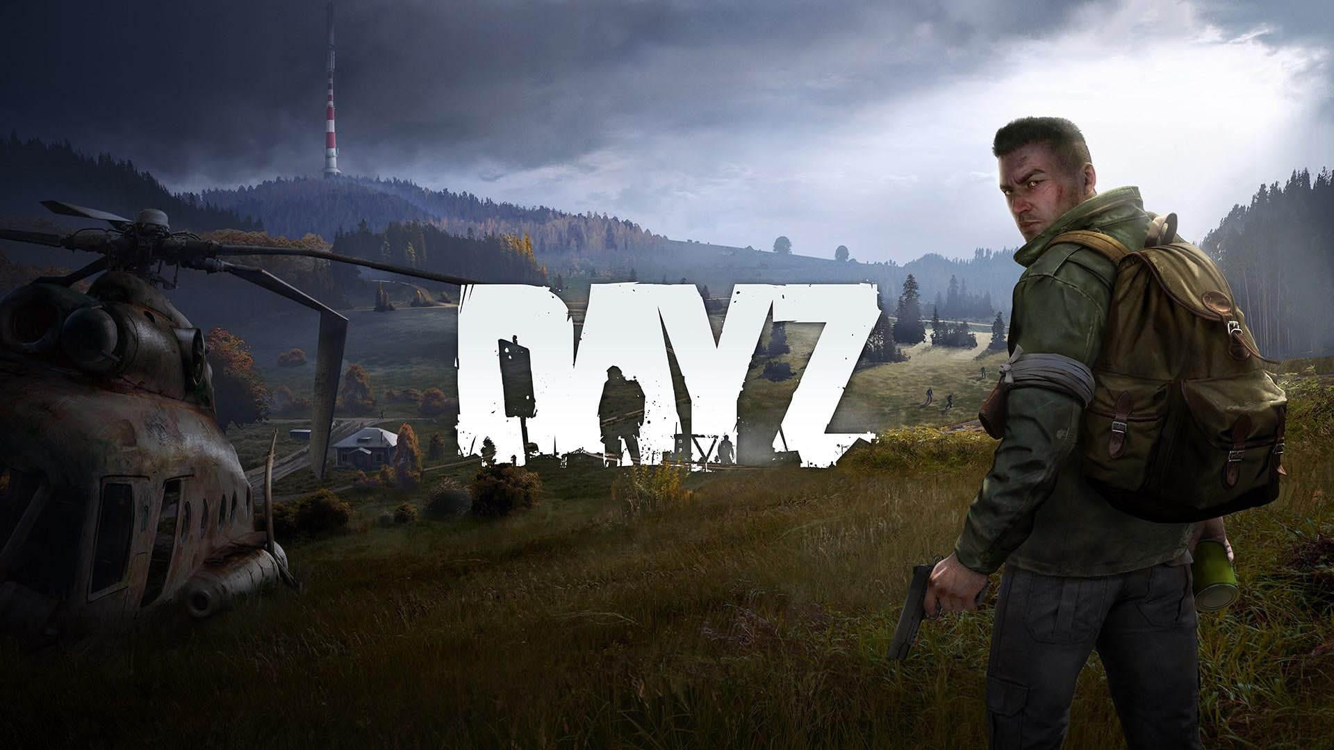 سرباز و هلیکوپتر در چمنزار در بازی DayZ