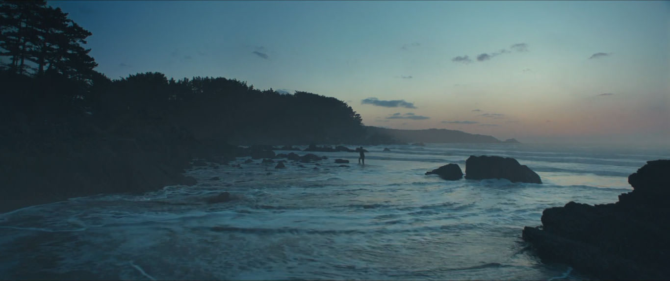 غروب در دریا در نمایی از فیلم عزم رفتن به کارگردانی پارک چان ووک