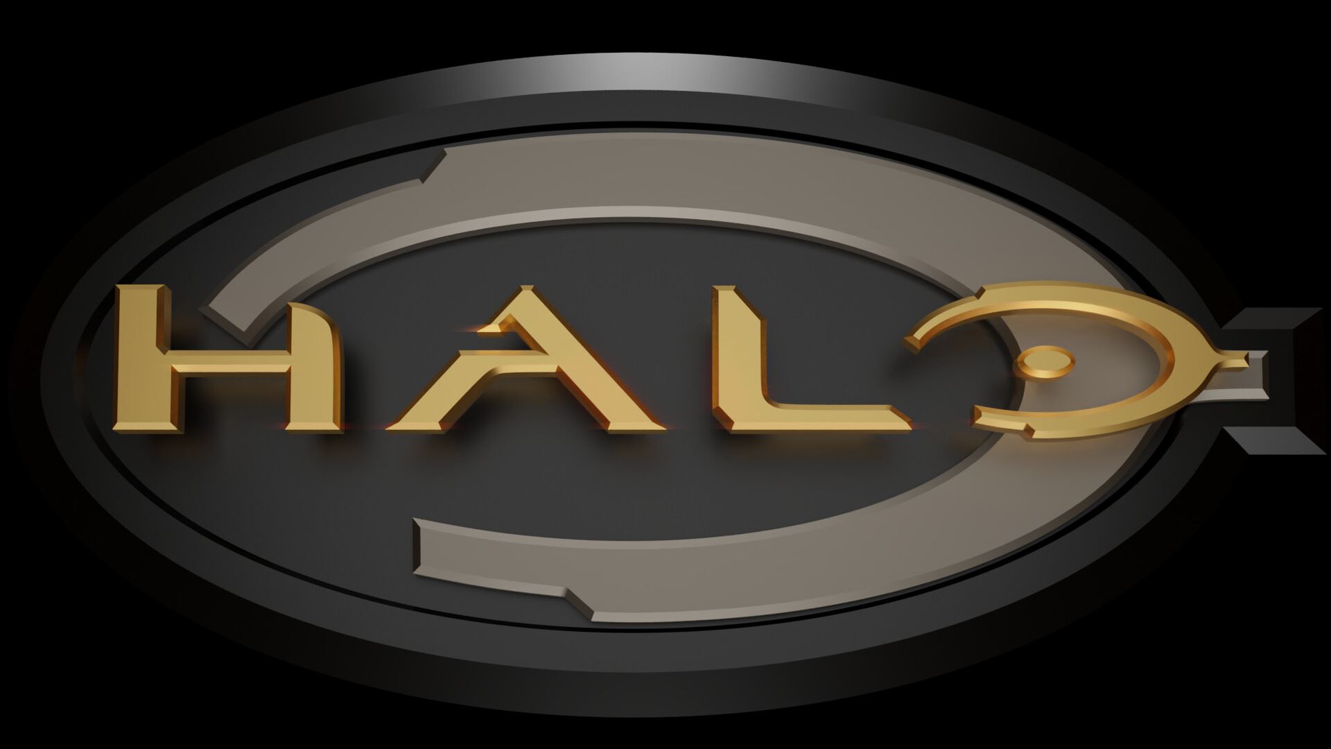 لوگوی Halo با رنگ طلایی