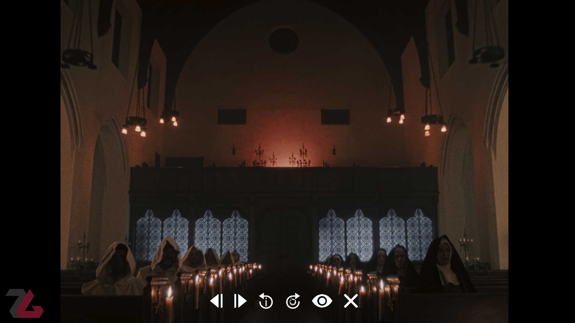 محیط ترسناک داخل یک کلیسا در بازی Immortality (جاودانگی)