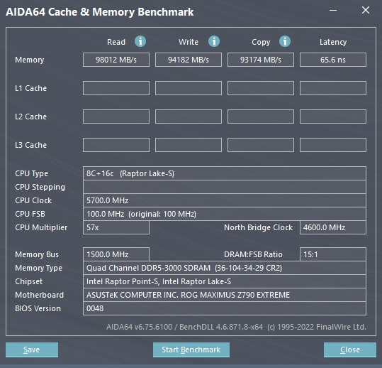 سرعت حافظه رم ADATA XPG Lancer RGB 32GB DDR5-6000 CL40