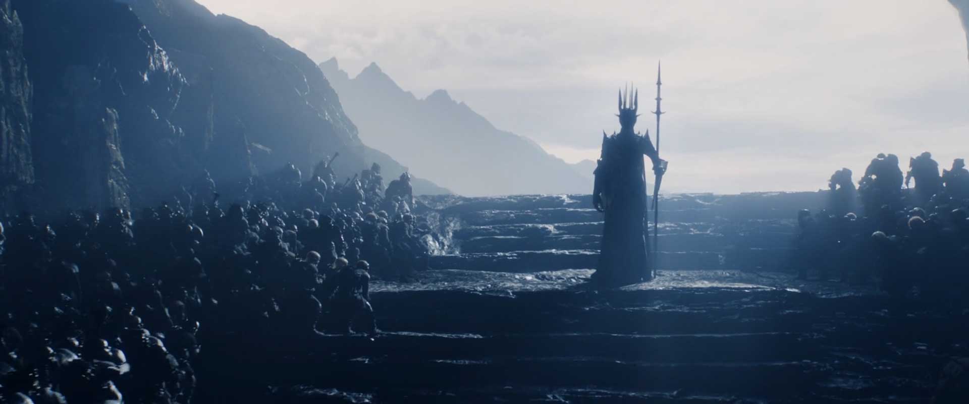 ارباب تاریکی در برابر خدمتگزارهای خود در سریال The Lord of the Rings: The Rings of Power