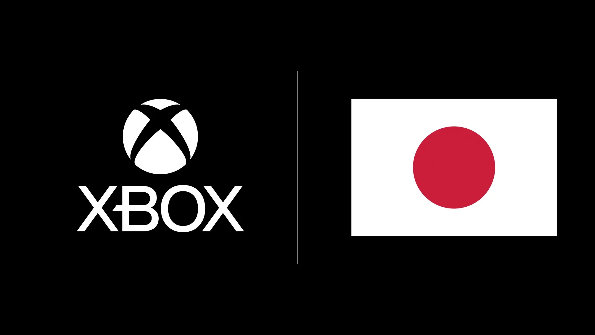 لوگوی ایکس باکس و پرچم کشور ژاپن در کنار یکدیگر