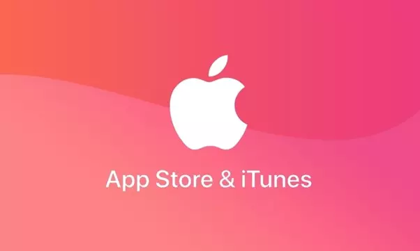 لوگوی اپل با نوشته اپ استو و آیتونز