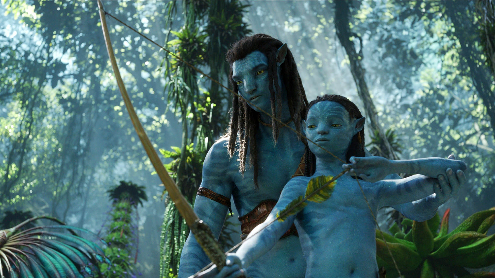 Jake Sally apprend à son fils comment tourner le film Avatar