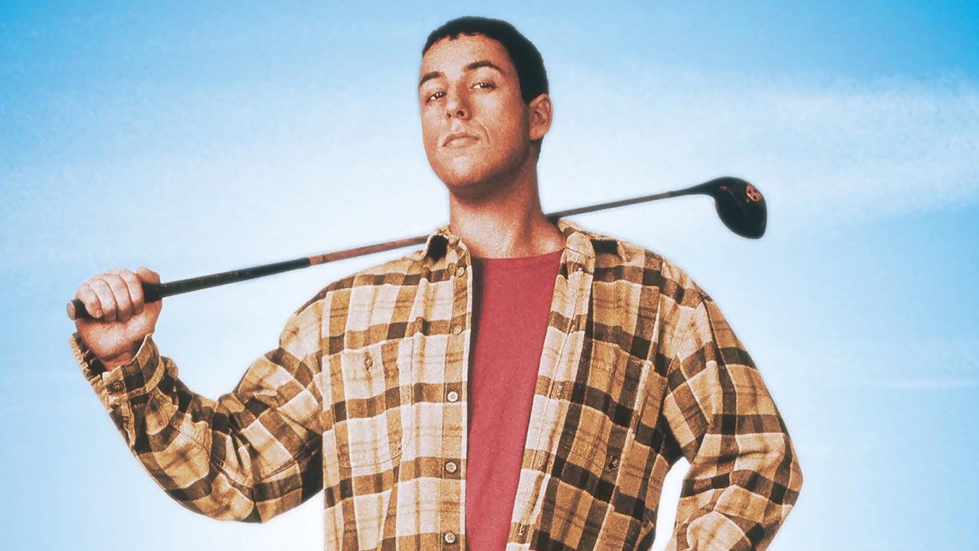 آدام سندلر با یک چوب گلف در فیلم Happy Gilmore