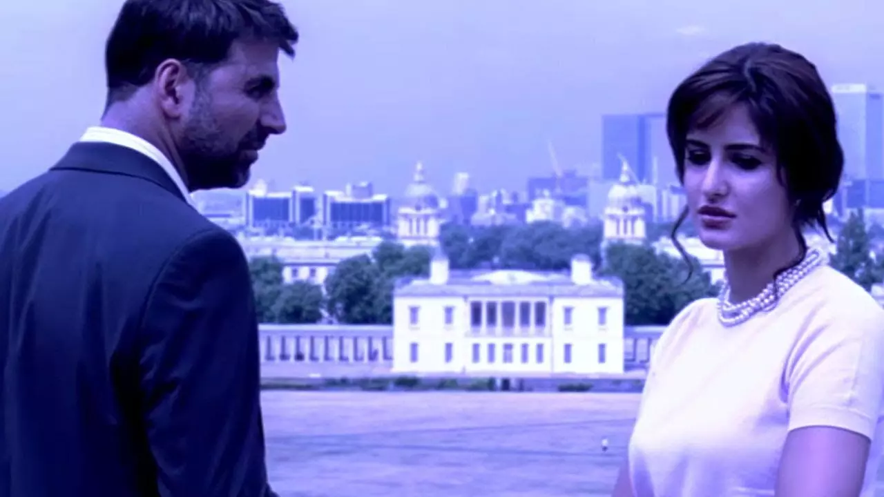 آکشای کومار و کاترینا کایف در فیلم سلام لندن در نقش یک زوج