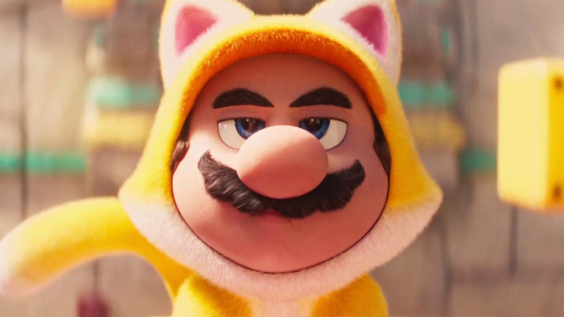 ظاهر گربه‌ای ماریو در ویدیو انیمیشن The Super Mario Bros. Movie