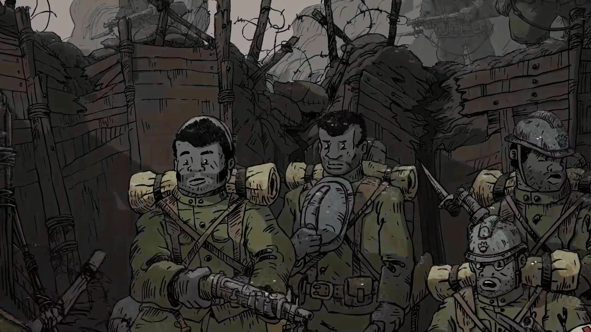 سربازان در جبهه جنگ بازی Valiant Hearts: Coming Home