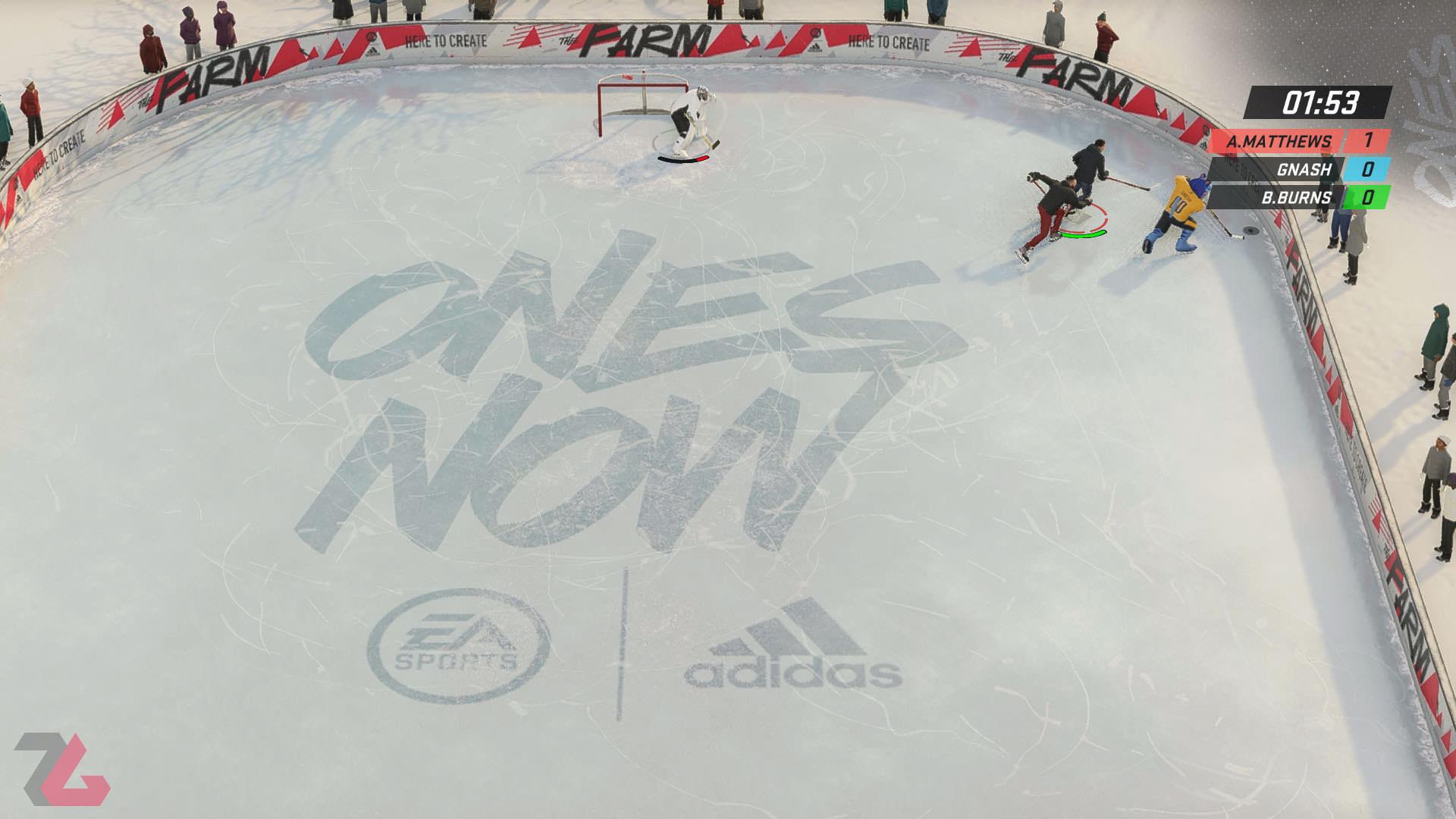 هاکی در فضای بازی در بازی NHL24