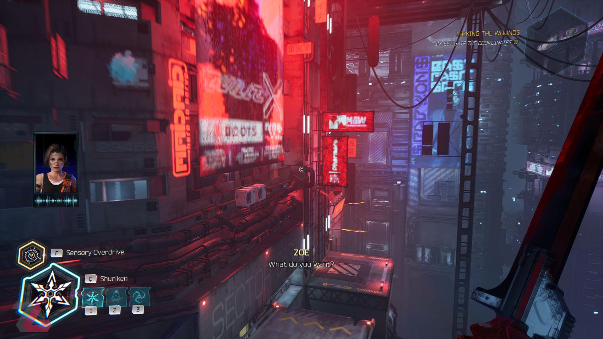 نمایی از شهر در بازی Ghostrunner 2