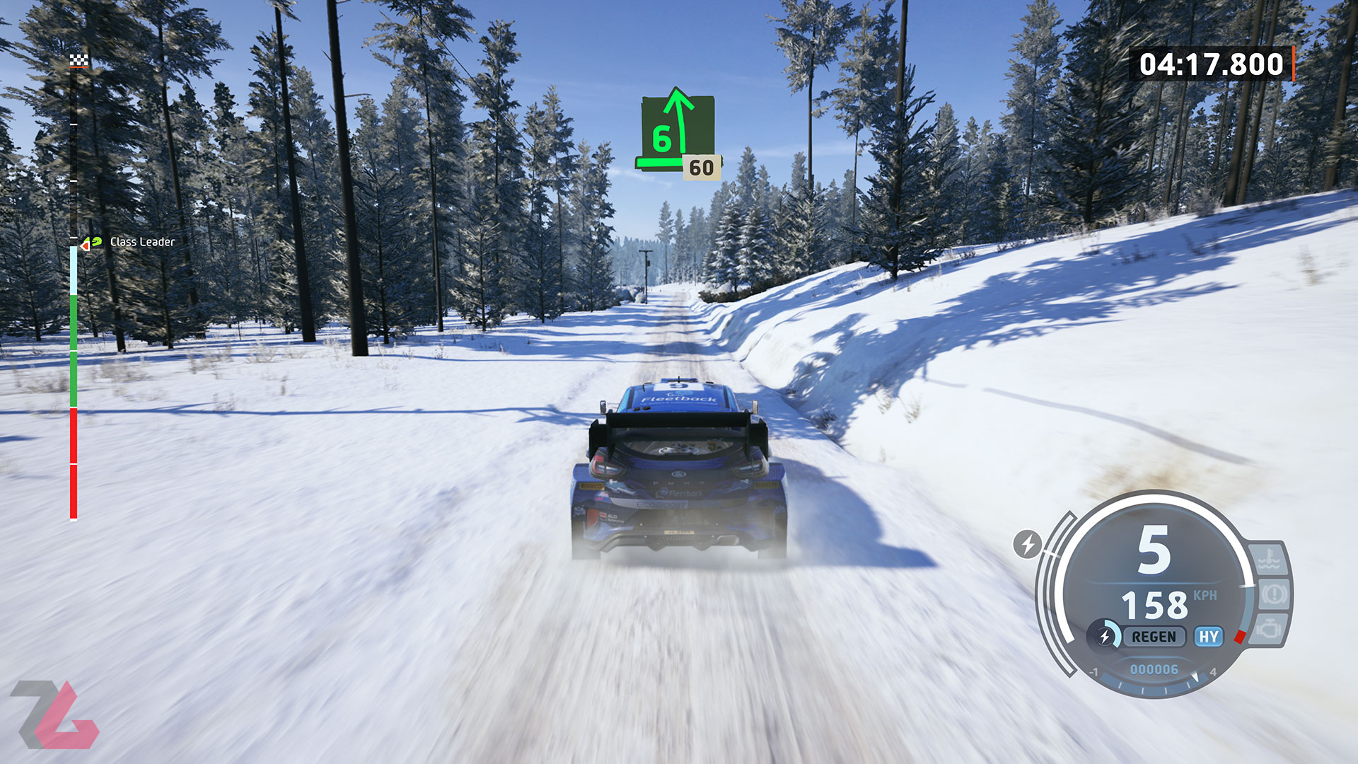مسابقه در محیط برفی بازی EA Sports WRC