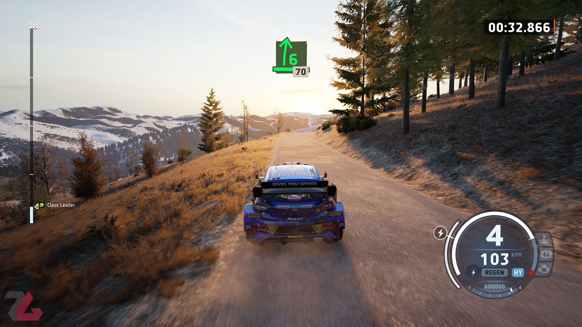 مسابقه در محیط جنگلی بازی EA Sports WRC