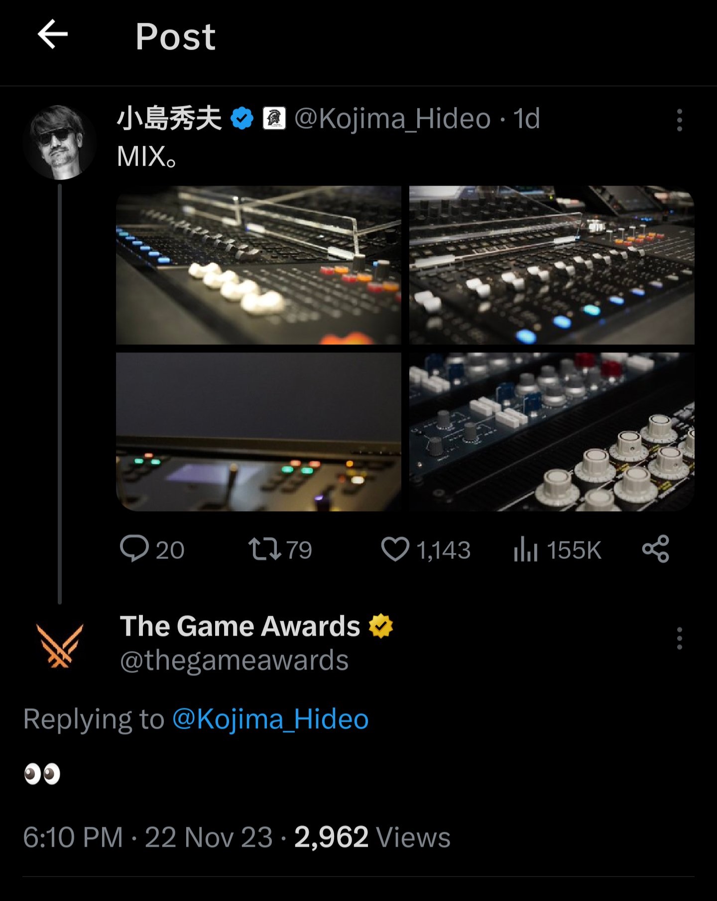 اسکرین شات توییت کوجیما درباره بازی Death Stranding 2