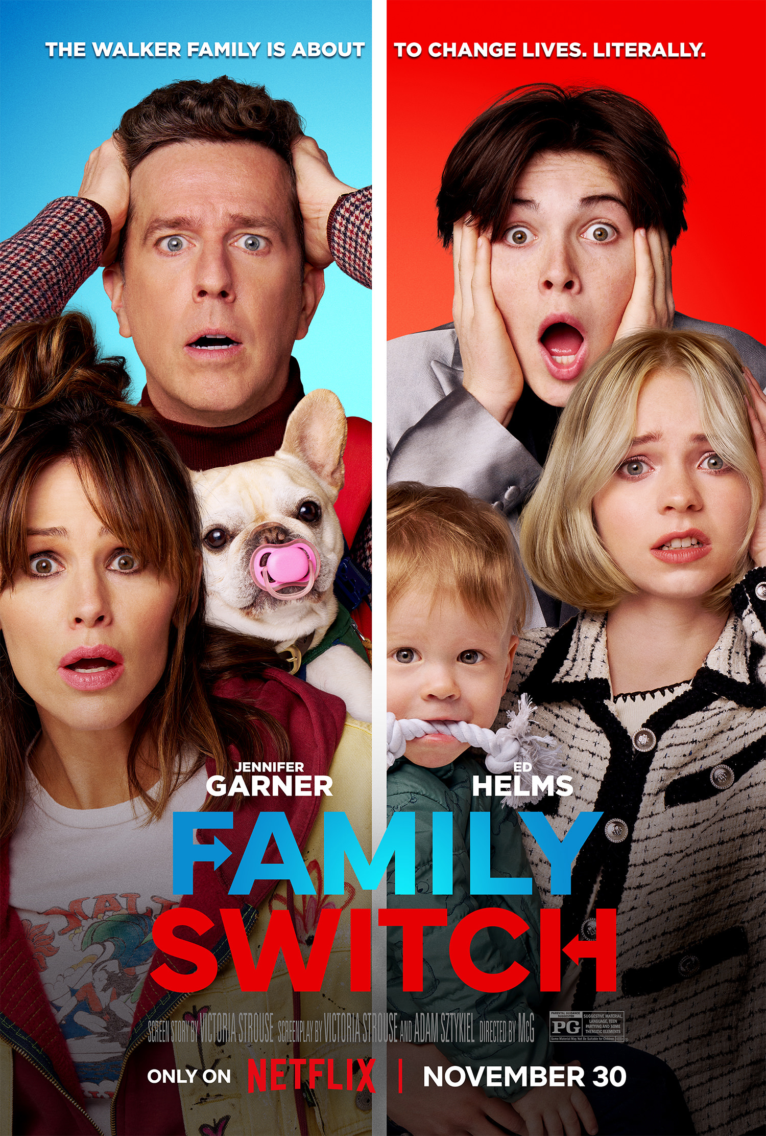 پوستر فیلم کمدی خانوادگی Family Switch شبکه نتفلیکس