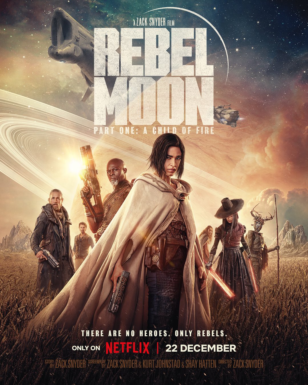 پوستر فیلم Rebel Moon: Part One – A Child of Fire به کارگردانی زک اسنایدر