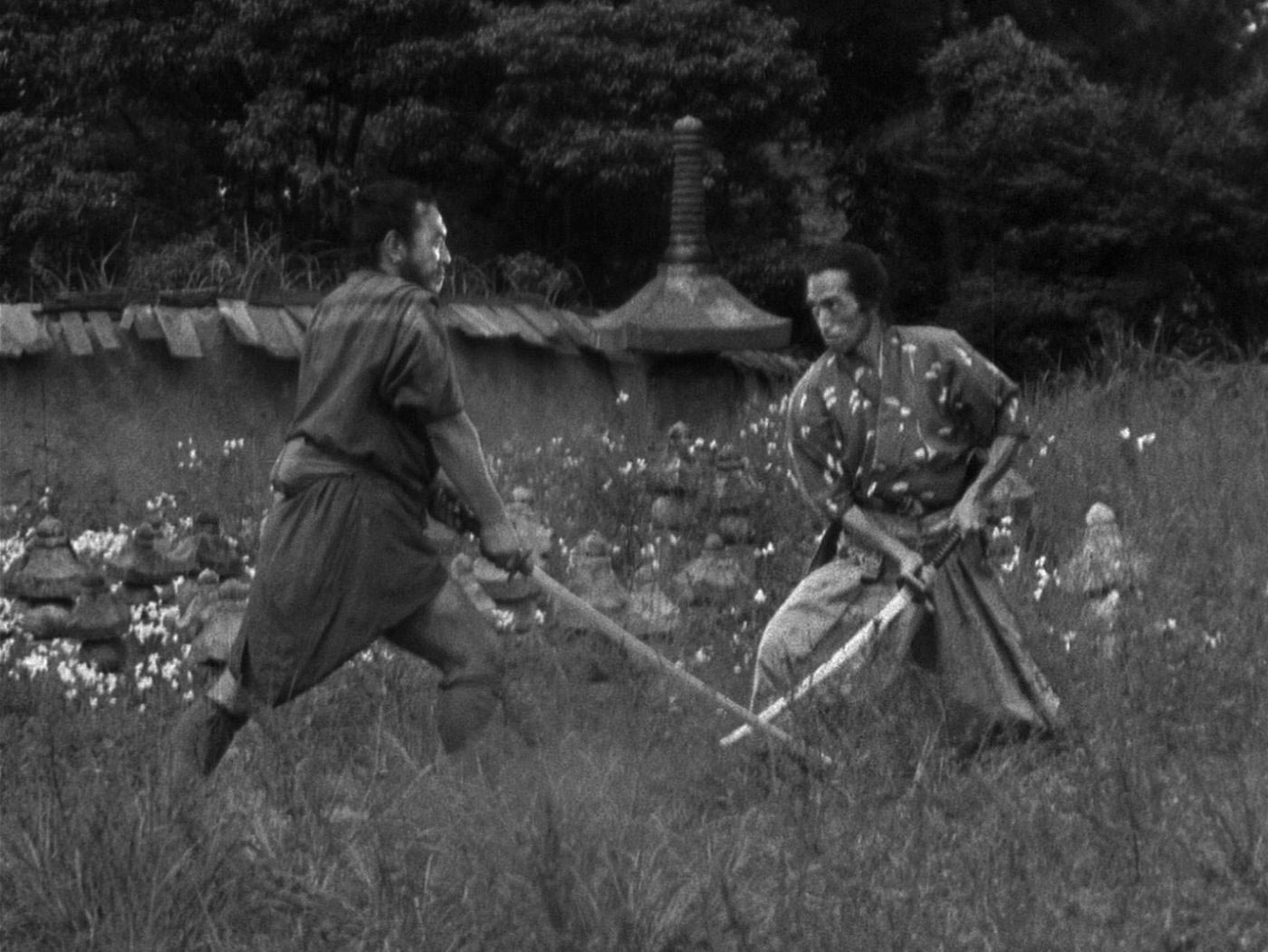 مبارزه سامورایی ها در فیلم هفت سامورایی آکیرا کوروساوا