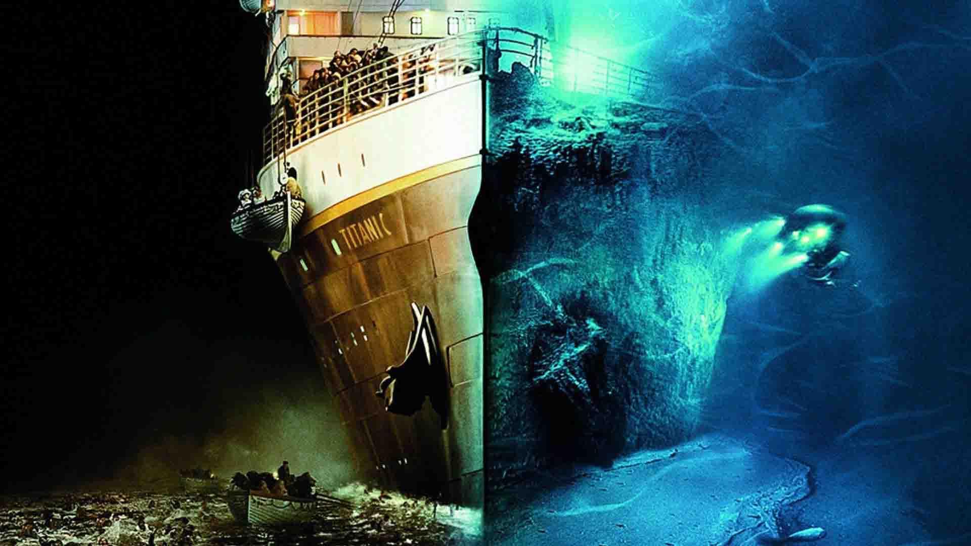 کشتی تایتانیک با دو طراحی متفاوت در پوستر مستند Ghosts of the Abyss