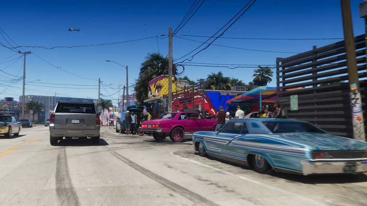 Différentes voitures avec différentes couleurs dans le jeu GTA 6