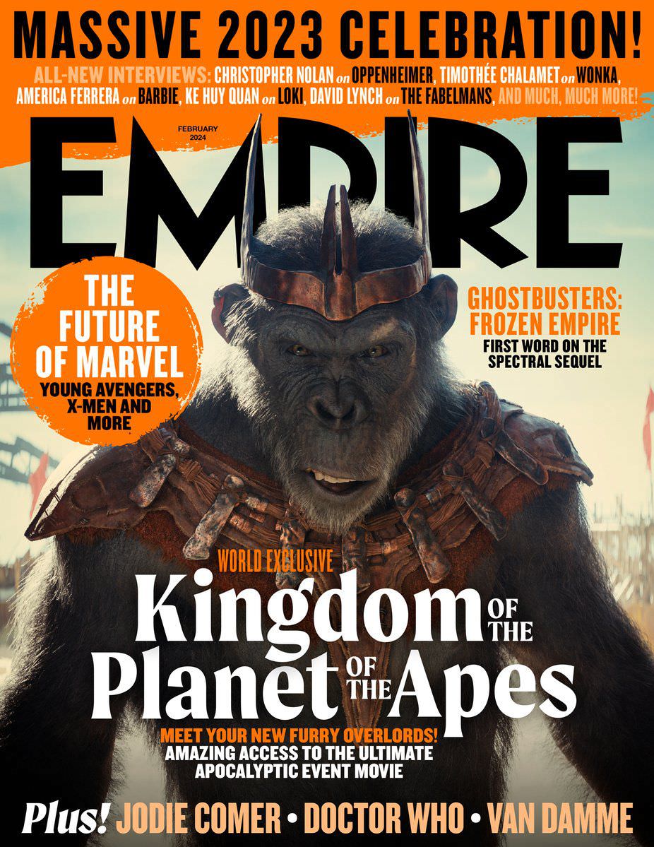 جلد شماره یک Empire برای فیلم Kingdom of the Planet of the Apes