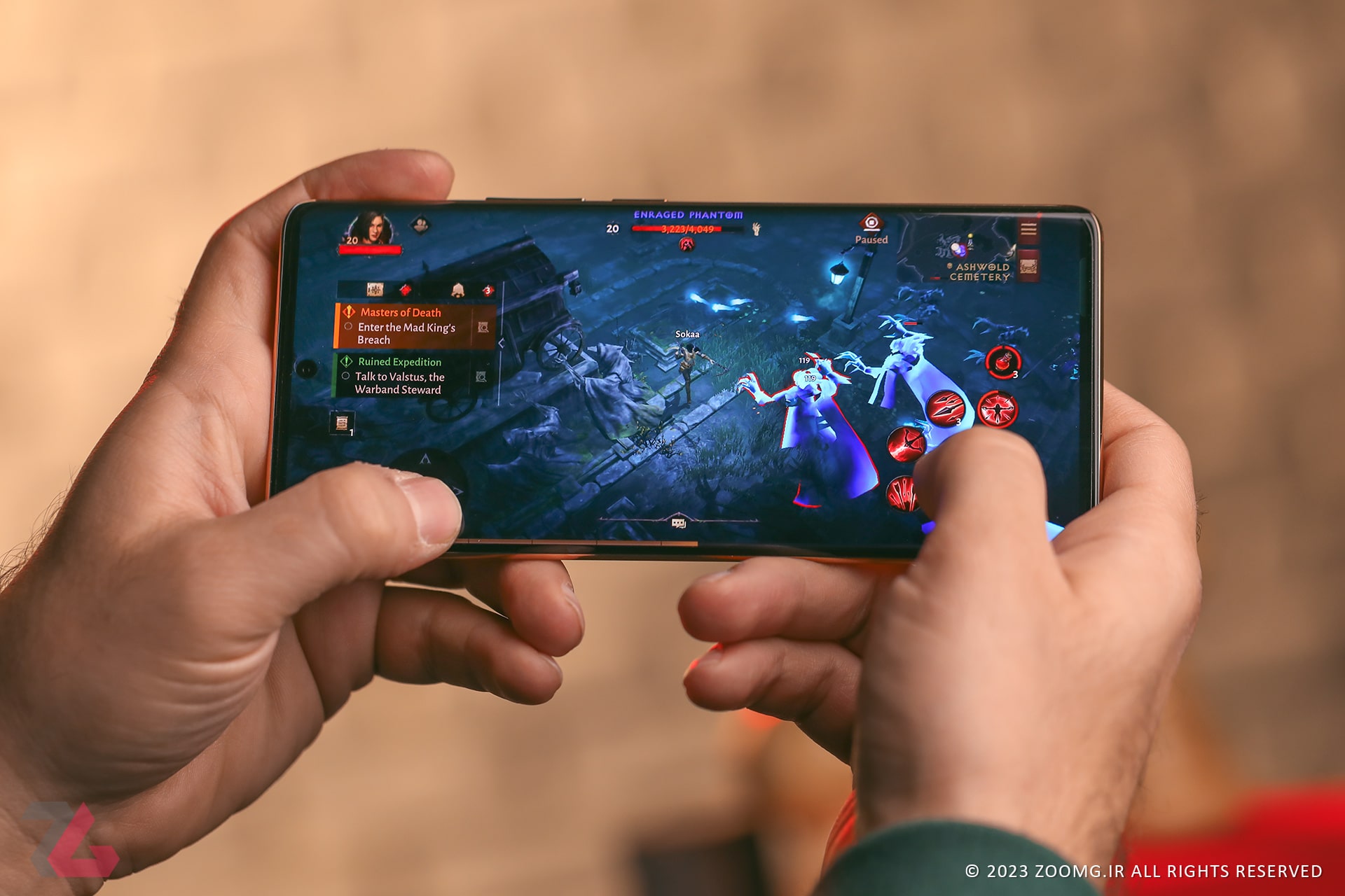 تجربه بازی Diablo Immortal روی گوشی ریلمی ۱۱ پرو پلاس