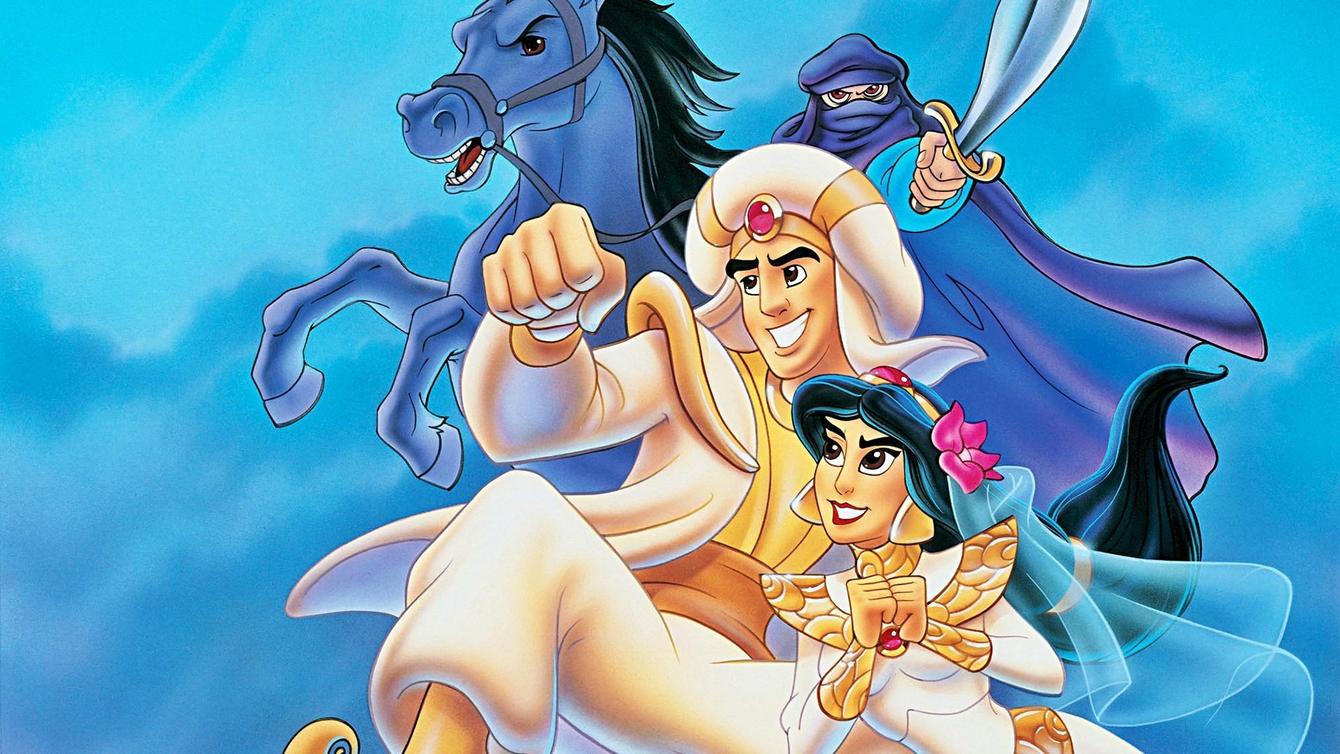 پوستری از انیمیشن علاءالدین و شاه دزدان با حضور پرنسس جاسمین
