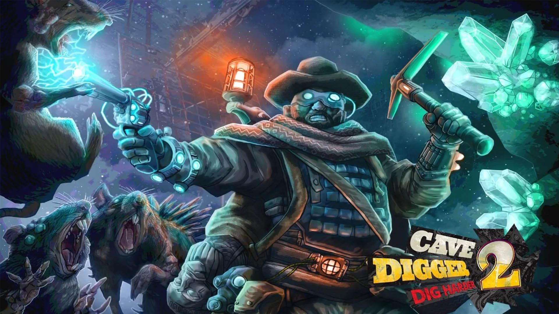 مبارزه با موش‌ها در معدن در بازی Cave Digger 2
