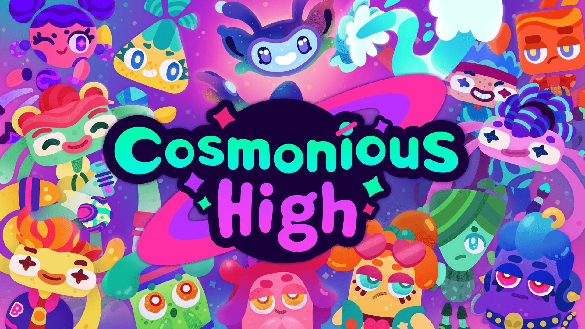 موجودات فضایی رنگارنگ در بازی Cosmonious High