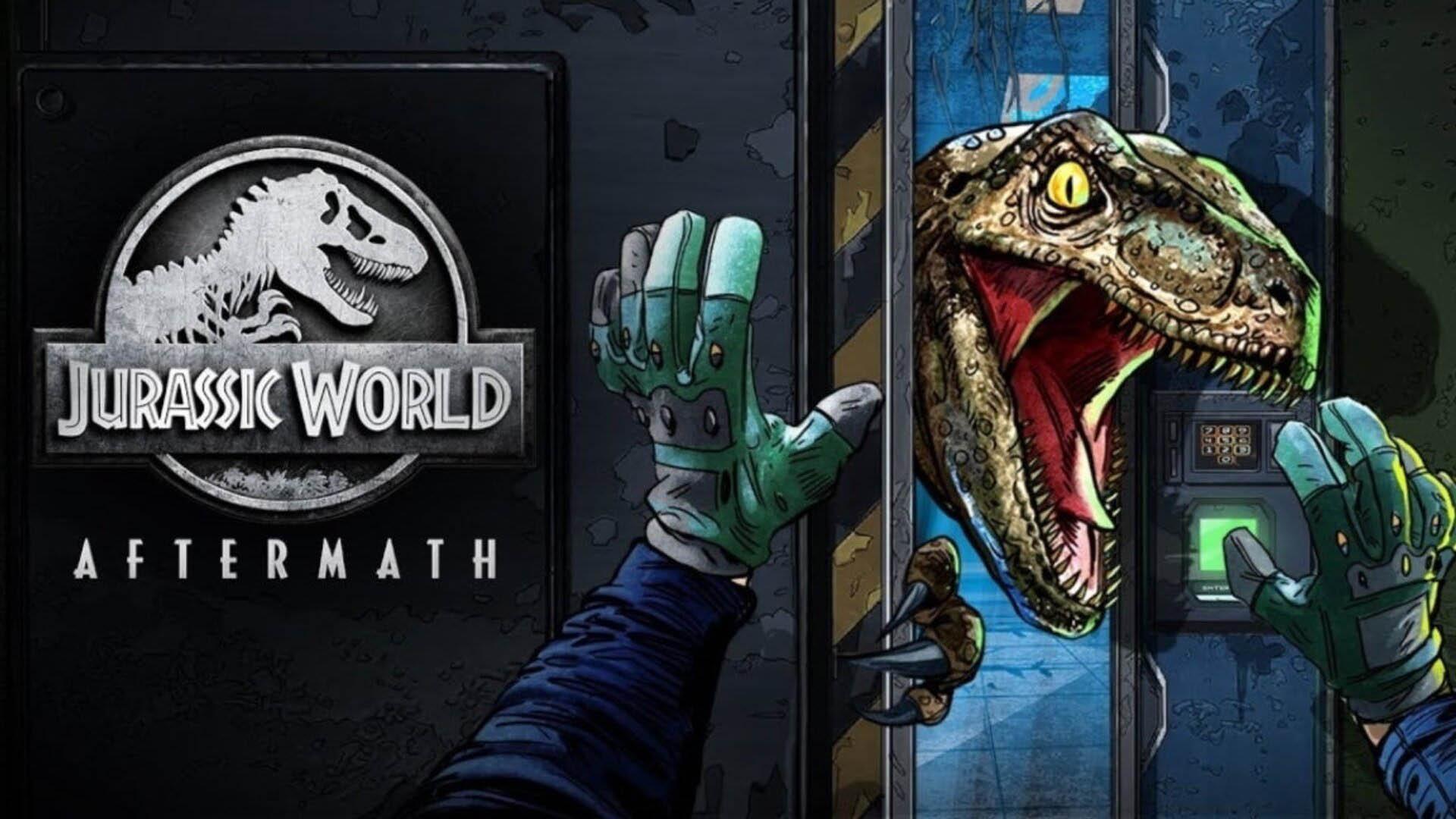 فرار از ولاسی‌رپتر در بازی Jurassic World: Aftermath
