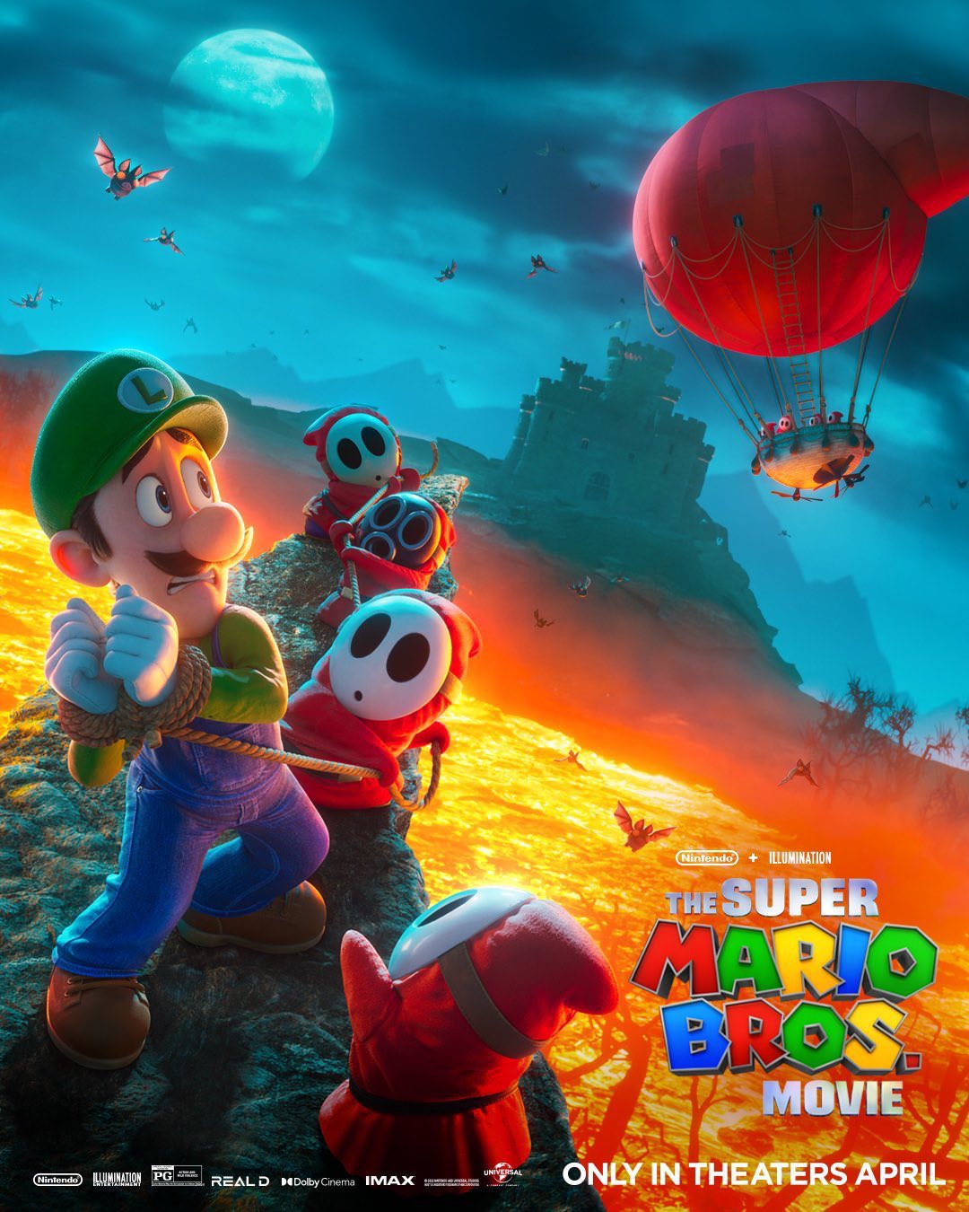 گرفتاری لوئیجی در پوستر انیمیشن The Super Mario Bros. Movie