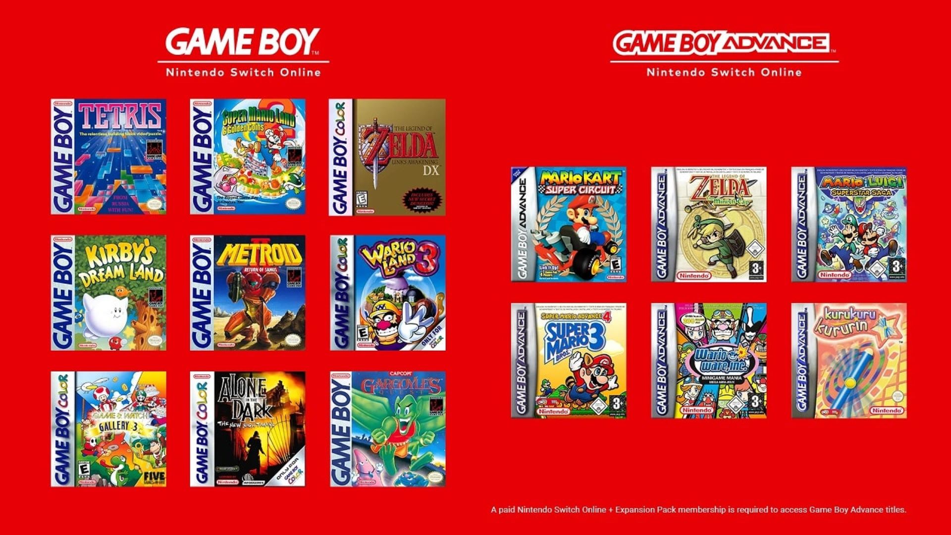 اضافه شدن بازی‌های Game Boy و Game Boy Color به سرویس نینتندو سوییچ آنلاین