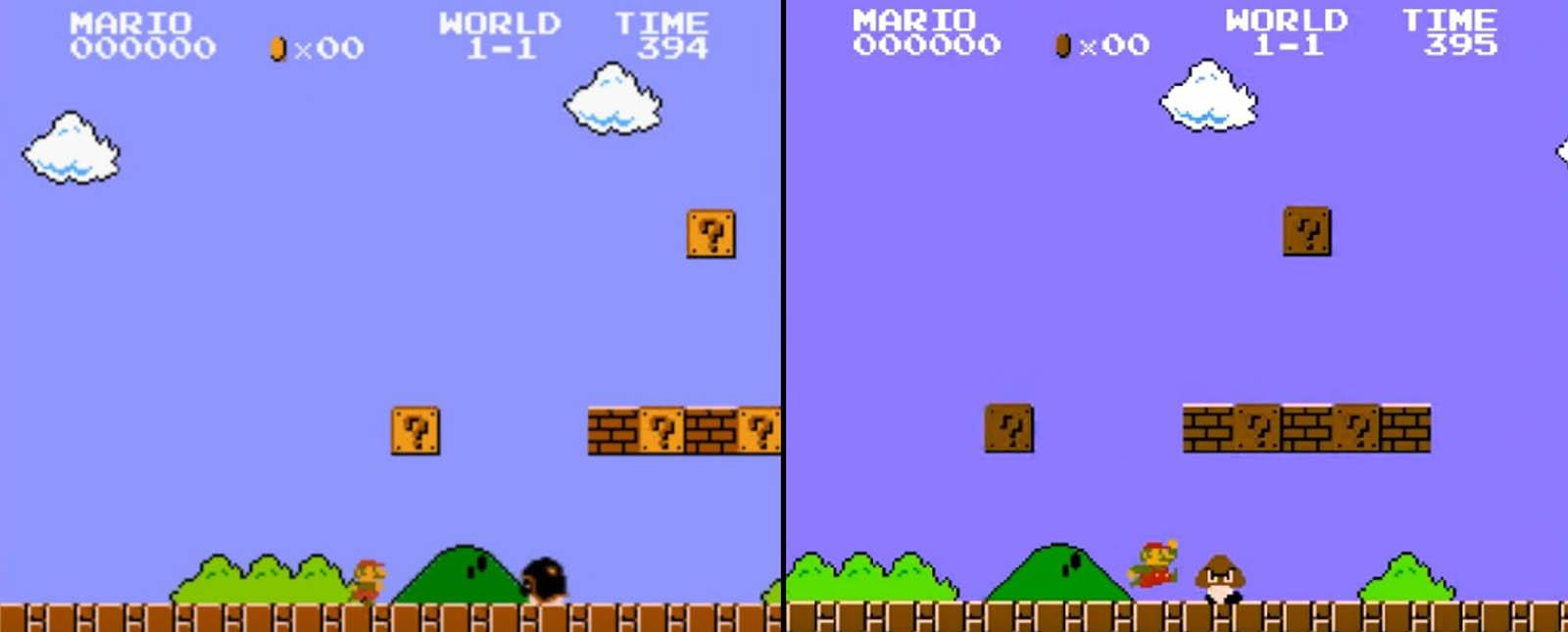 تفاوت بازی Super Mario Bros در دور اول و دوم