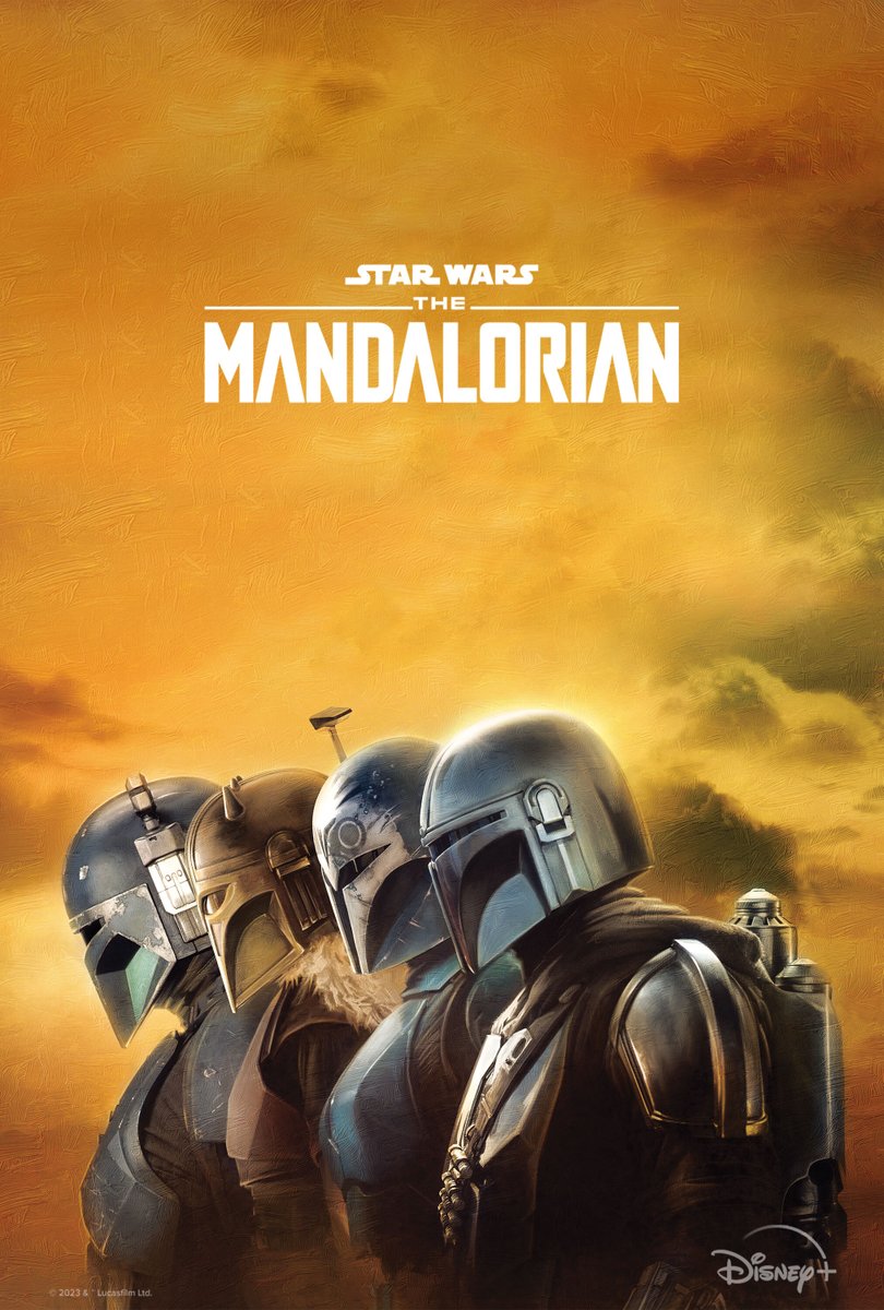 چهار مندلورین در پوستر جدید فصل سوم سریال The Mandalorian 