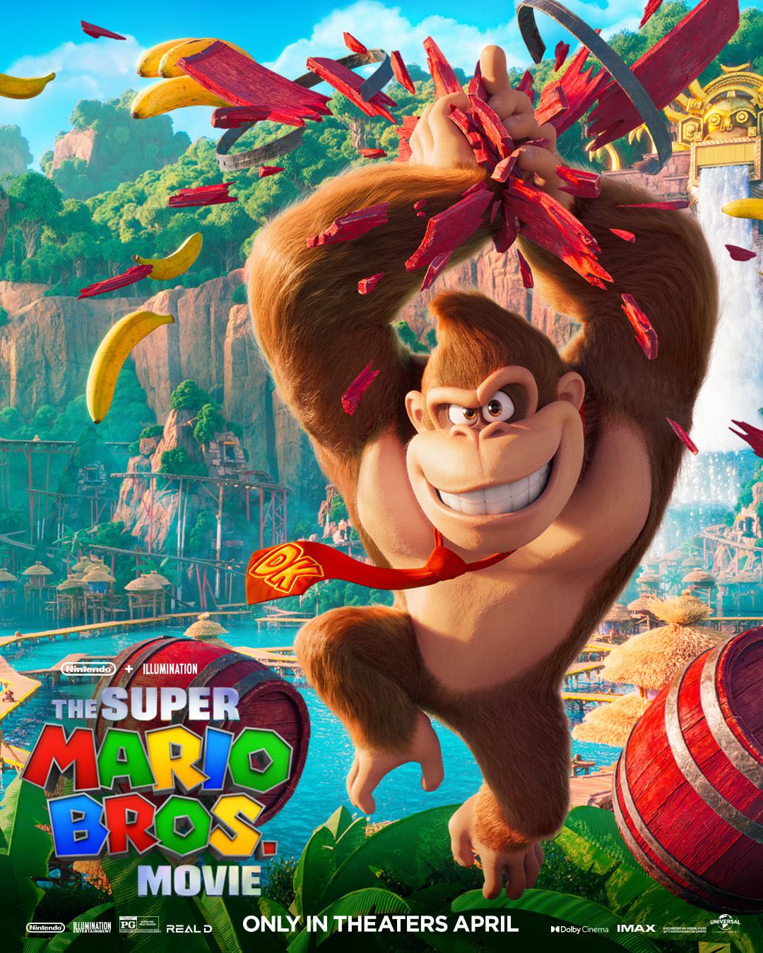 پوستر شخصیت Donkey Kong از The Super Mario Bros.  فیلم سینما