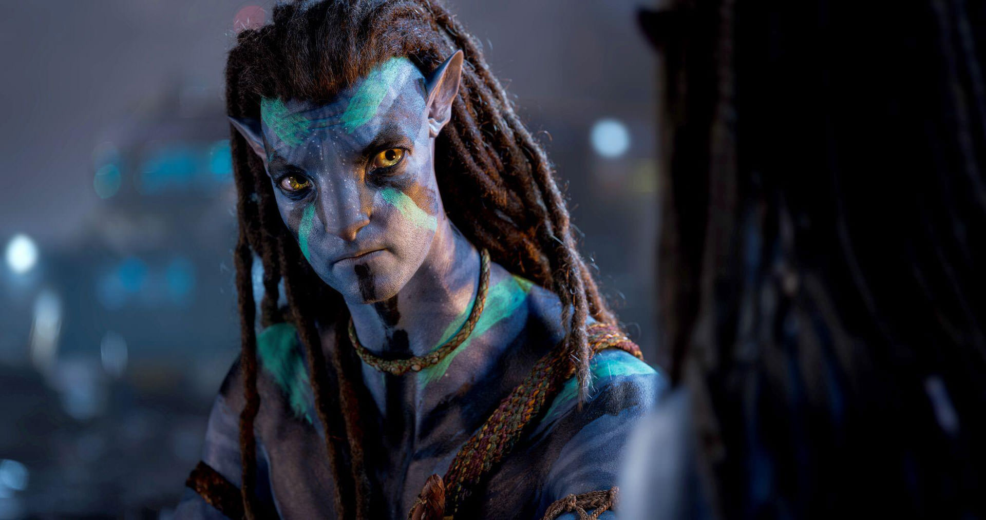 Jake Sully dans une scène du film Avatar de James Cameron